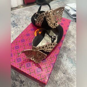 Sophia Webster mini kids black flats with wings size 9